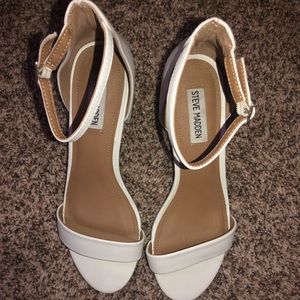 White Steve Madden 2” Heels